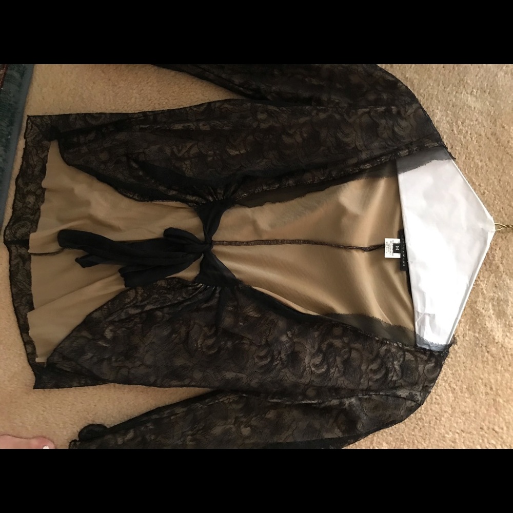 Soft tie blouse or jacket